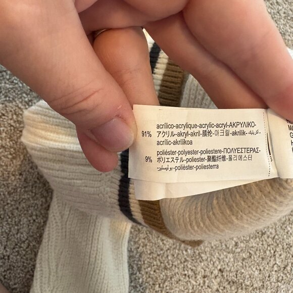 Zara Kids Baby Knit Sweater size 12-18 Months Cream - Picture 8 of 8